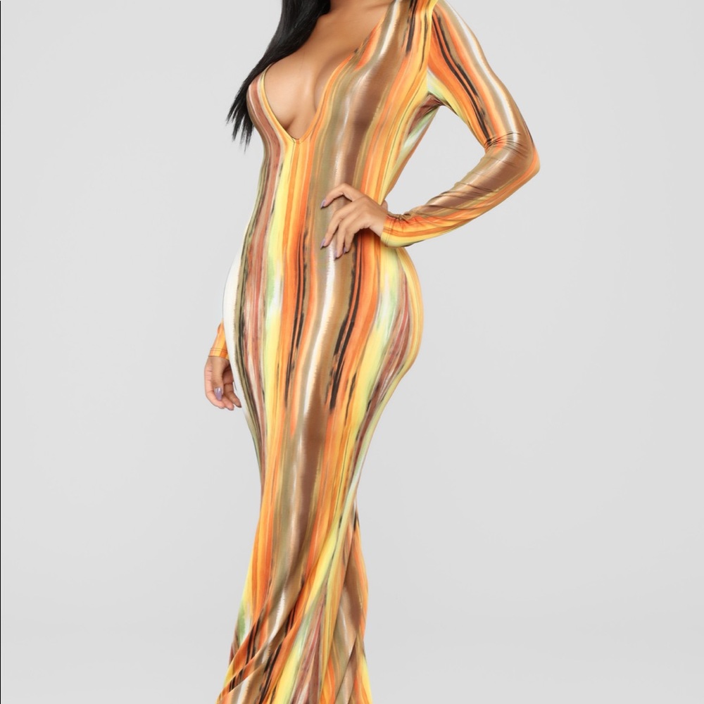 Beautiful Multicolored Maxi Dress